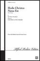 Hodie Christus Natus Est SATB choral sheet music cover